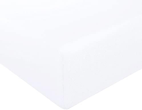 ANGELJUAN Soft Fitted Crib Sheet with Christmas Balls Stars Design