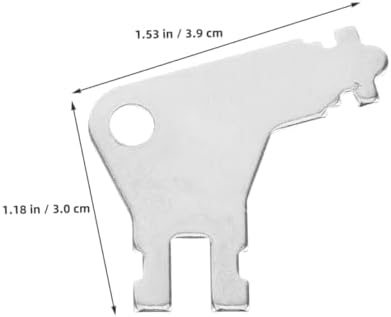 10pcs Toilet Paper Holder Key Towel Buckle Dispenser Key Silver Iron