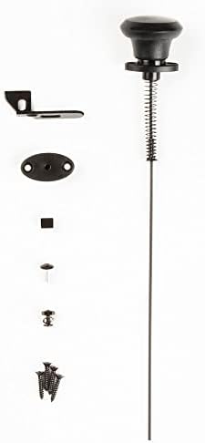 National Hardware N109-070 Gate Latch Cable Pull Black