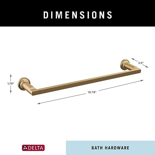 Delta Faucet 78918-CZ Tetra Towel Bar 18 Inch Champagne Bronze