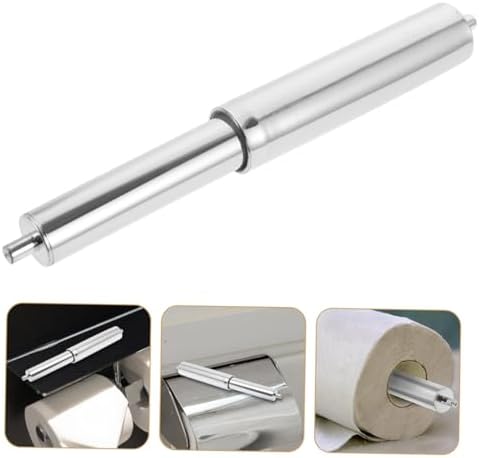 Cabilock 4pcs Toilet Paper Holder Spring Rod Stainless Steel