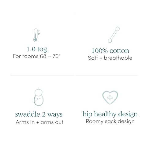 aden anais Easy Swaddle Wrap 3 Pack 0-3 Months 100 Cotton