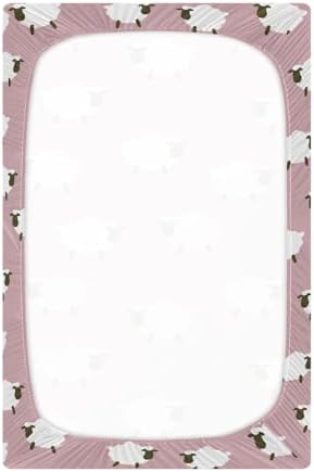 KICPOAY Fitted Crib Sheets with Elastic Band