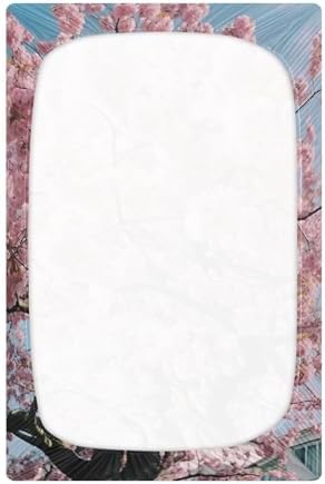 Wassud Cherry Blossom Crib Sheets Set for Boys Girls