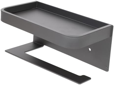 Gadpiparty Wall-Mounted Toilet Paper Holder with Shelf