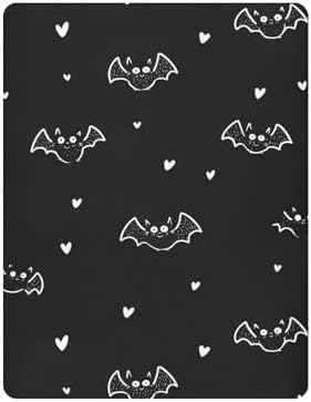 Halloween Cute Bats Crib Sheets Boys Girls 27x39 Inch Pack and Play Set
