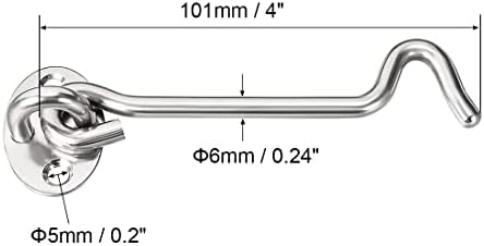SHAUNI Hook and Eye Latch Gate Bolt Hook