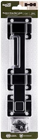 National Hardware N166-023 823-in Black Gate Latch