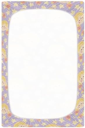 Cute Girl Star Crib Sheets Stretchy Playard Sheets for Baby