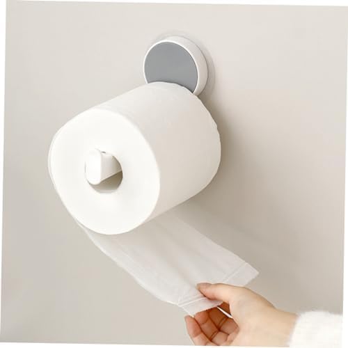 KITANDOVE Bathroom Towel Mount Paper Holder Roll Dispenser White