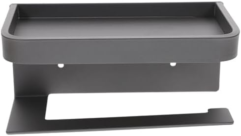 HOLIDYOYO Wall-Mounted Toilet Paper Holder with Shelf and Storage