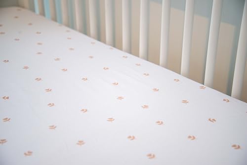 Elys Co Crib Sheets 2 Pack Pink Tulip Design