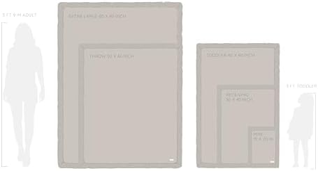 SARANONI Mini Baby Security Blanket Ivory 15x20