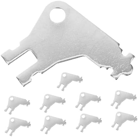 10pcs Toilet Paper Holder Key Towel Buckle Dispenser Key Silver Iron