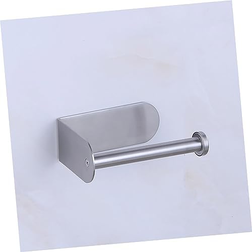 Homoyoyo Self-Adhesive Stainless Steel Paper Roll Holder for Bathroom