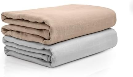 Salt Earth Organic Cotton Swaddle Blanket 2 Pack 47x47 Inch GOTS Certified