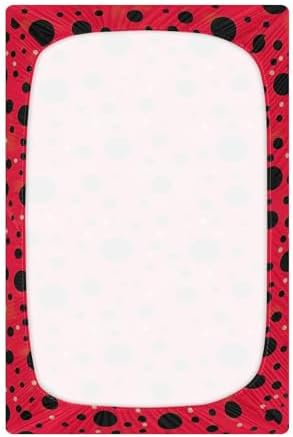 Wassud Red Dot Crib Sheets Set for Boys Girls