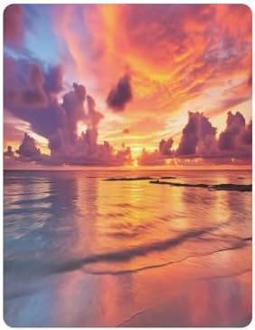 Wassud Vibrant Sunset Crib Sheets Set