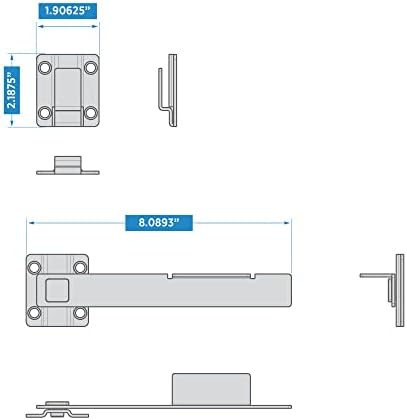 National Hardware N166-023 823-in Black Gate Latch