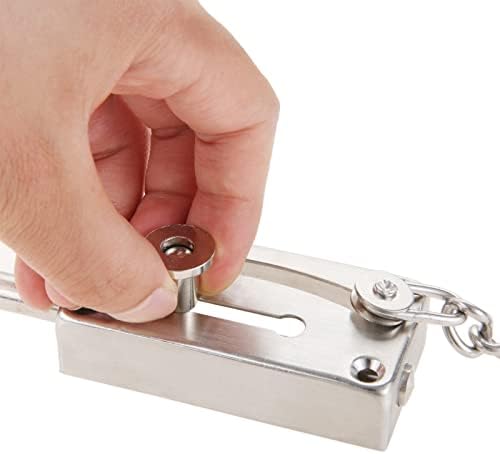 SHAUNI Heavy Duty Gate Latch with Anti-Theft Chain and Screw Hardware