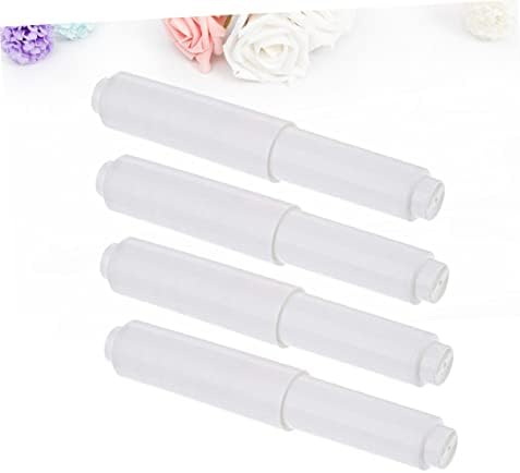4pcs Modern Toilet Paper Holder with Spring Coil Rod Winder