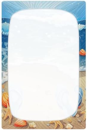 Wassud 28x52 Inch Crib Sheets Pack and Play