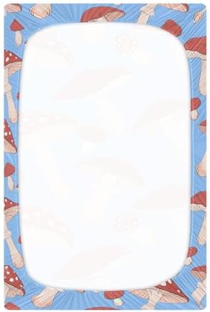 KICPOAY Red Polka Dot Crib Sheets Stretchy Playard Sheets for Baby