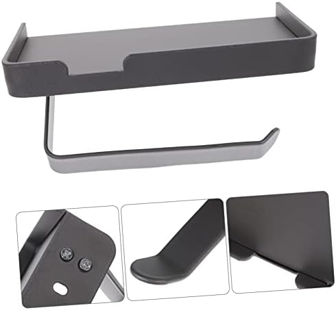 ABOOFAN Stainless Steel Toilet Paper Holder with Storage Shelf