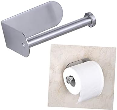 Homoyoyo Self-Adhesive Stainless Steel Paper Roll Holder for Bathroom