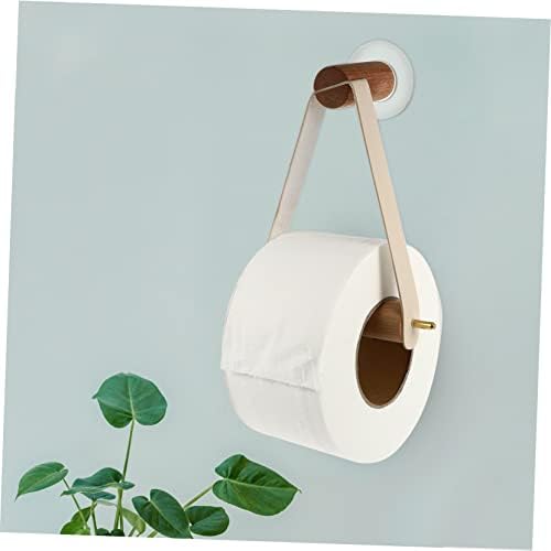 Wooden Paper Roll Holder Wall Mount Bathroom Decor