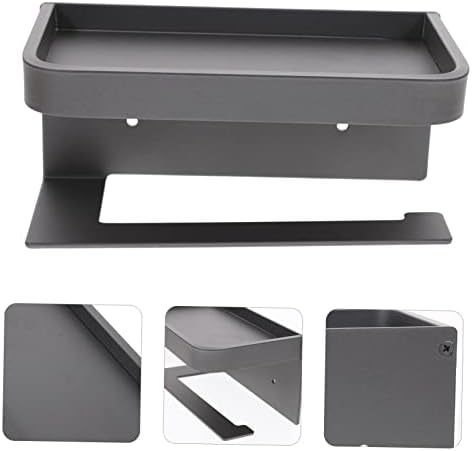 DOITOOL Wall-Mounted Toilet Paper Holder with Shelf