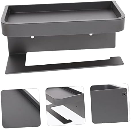 LIFKOME Wall-Mounted Toilet Paper Holder with Shelf