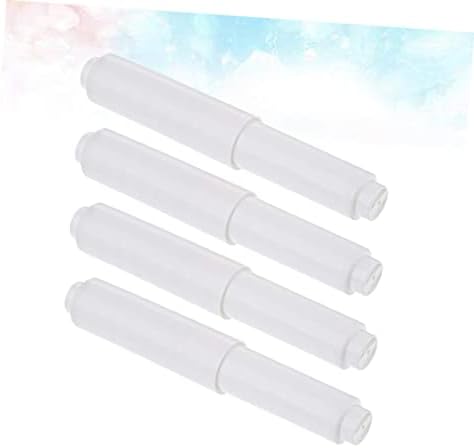 4pcs Modern Toilet Paper Holder with Spring Coil Rod Winder