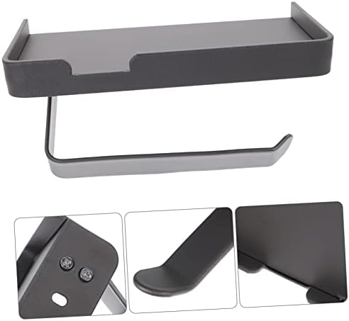 Cabilock Wall Mounted Toilet Paper Holder with Shelf