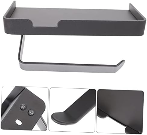 PRETYZOOM Wall Mount Toilet Paper Holder with Storage