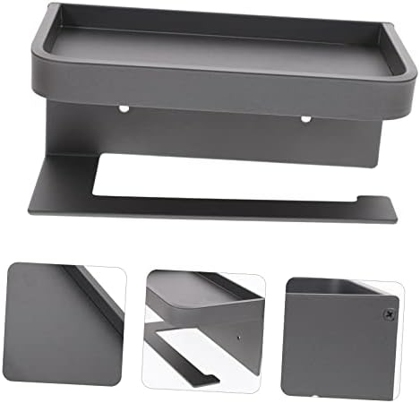 Homoyoyo Wall Mounted Toilet Paper Holder with Shelf