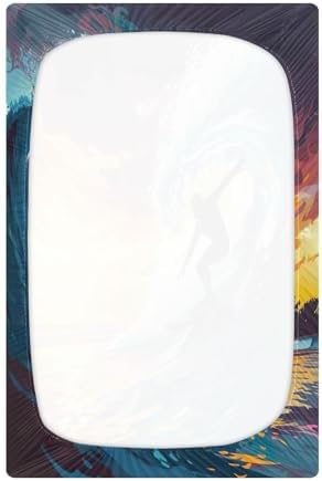 Wassud Breathable Crib Sheets Pack 27x39 Inch