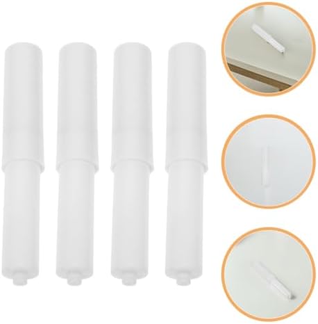 Operitacx 4pcs Adjustable Toilet Roll Holder with Flexible Spring Rod