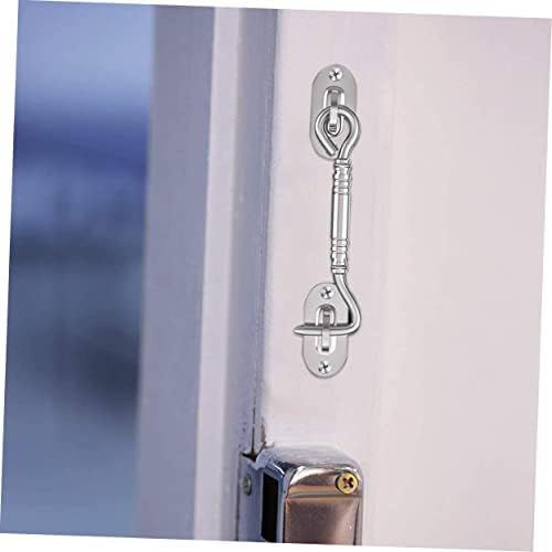 SHAUNI 4Pcs Silver Barn Door Latches with Mounting Screws