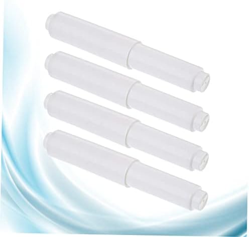 4pcs Modern Toilet Paper Holder with Spring Coil Rod Winder