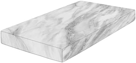 XISUNYA Marble Textured Crib Sheet Grey Dust 28x52