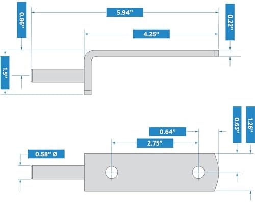 National Hardware Gate Pintle 58 Inch Zinc
