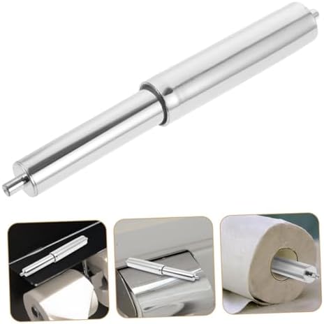 4pcs Stainless Steel Toilet Paper Holder with Adjustable Spring Rod 1