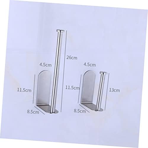Homoyoyo Self-Adhesive Stainless Steel Paper Roll Holder for Bathroom