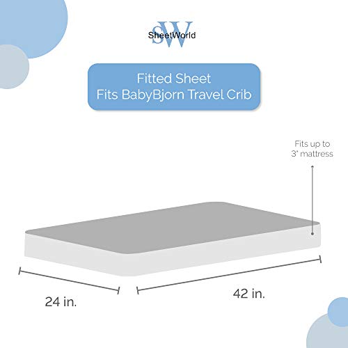 SheetWorld Fitted Cotton Jersey Crib Sheet 24x42 Baby Pink Made in USA