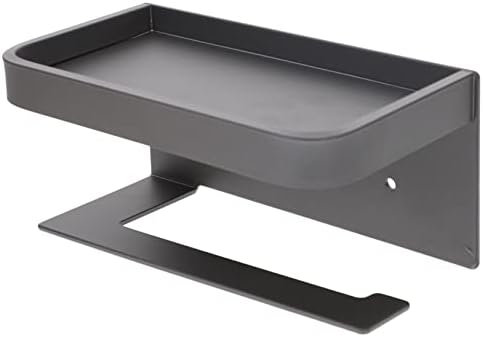 Hoement Wall-Mounted Toilet Paper Holder with Shelf