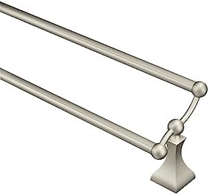 Moen Retreat 24-Inch Wall Mount Double Towel Bar Brushed Nickel