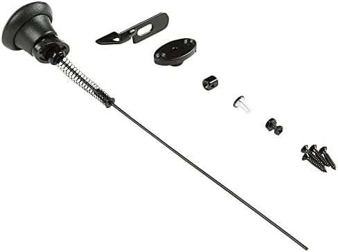 National Hardware N109-070 Gate Latch Cable Pull Black