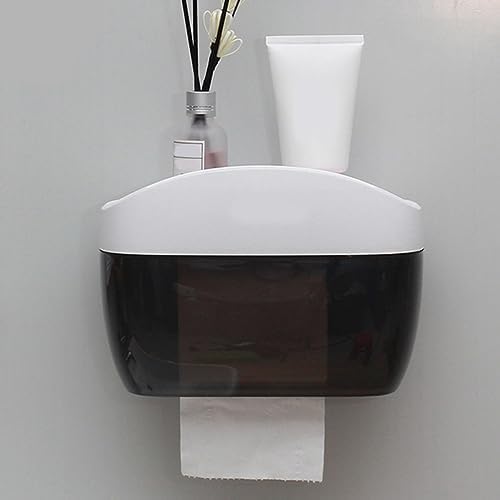 BRIGHTFUFU Self-Adhesive Toilet Paper Holder Pp Material Sturdy Roll Rack