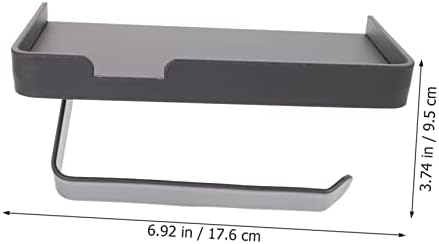 PRETYZOOM Wall Mount Toilet Paper Holder with Storage